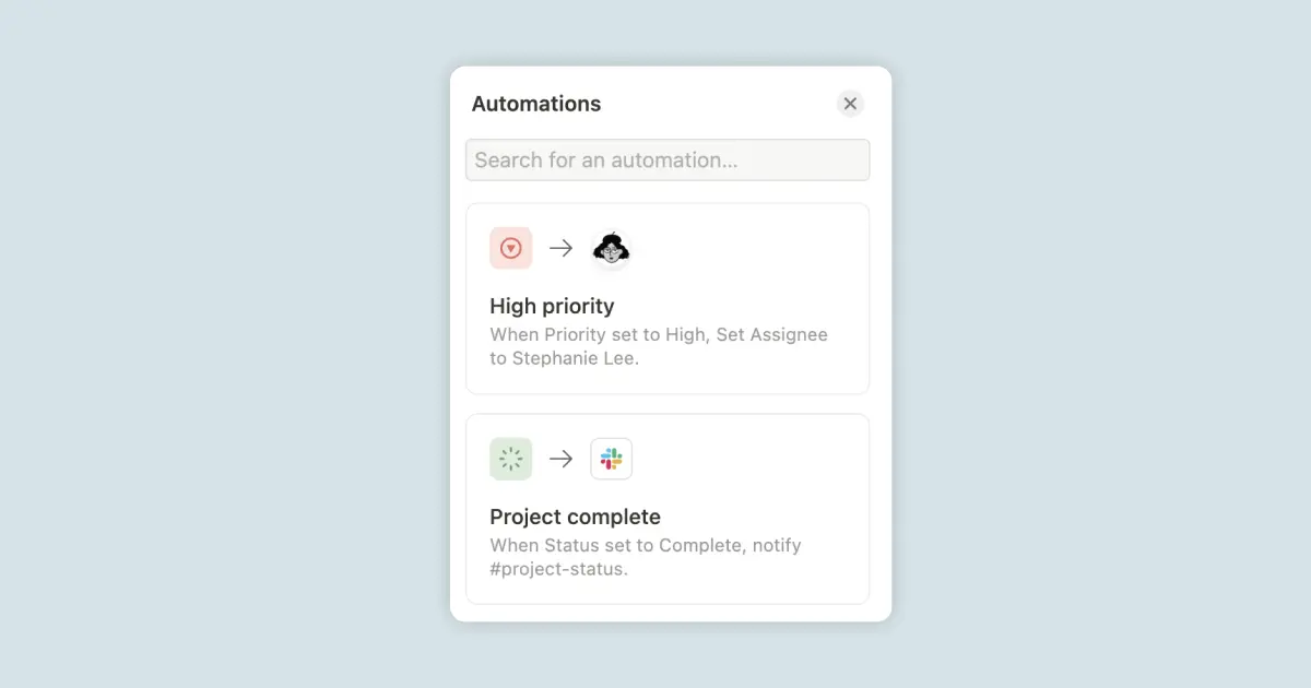 Notion 2.33: Automate workflows