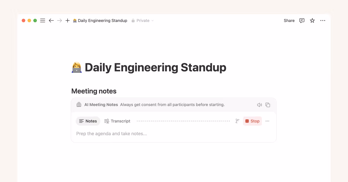 Preserve perfect meeting memory with AI Meeting Notes