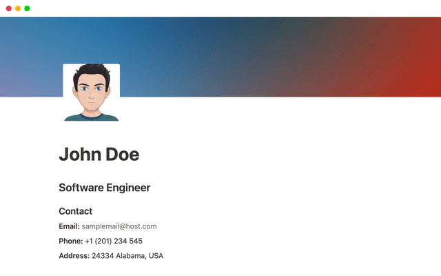 Modern Resume Template